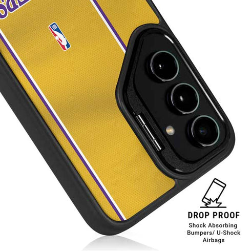 NBA Los Angeles Lakers Jersey Galaxy S25 Ultra Kickstand Case